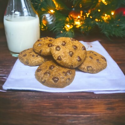 Fake Chocolate Chip Cookies Set, Fake Baked Goods, Faux Primitive Style Cookie, Photo Film Props, Home Staging, Kitchen Decor, Faux Food - image2
